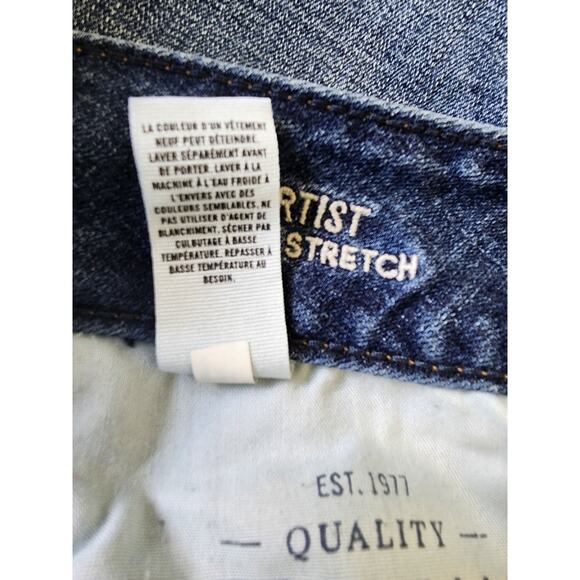 American Eagle Outfitters Artist SuperStretch Jeans Womens Size 8 Long - Picture 6 of 7
